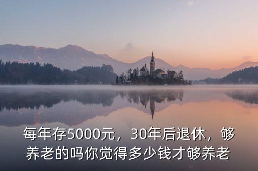 每年存5000元，30年后退休，夠養(yǎng)老的嗎你覺(jué)得多少錢(qián)才夠養(yǎng)老