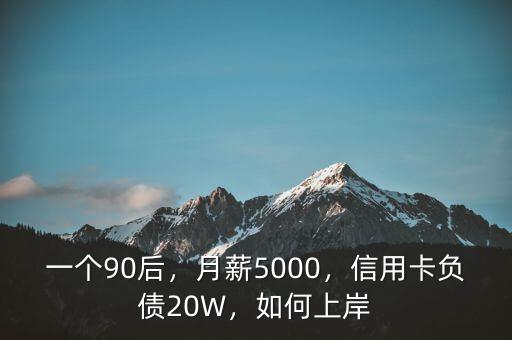 一個(gè)90后，月薪5000，信用卡負(fù)債20W，如何上岸