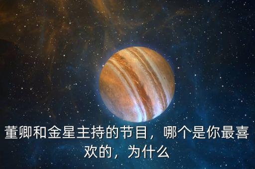 董卿和金星主持的節(jié)目，哪個是你最喜歡的，為什么