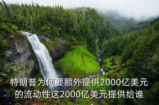 特朗普為何要額外提供2000億美元的流動(dòng)性這2000億美元提供給誰