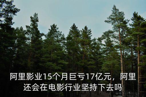 阿里影業(yè)15個(gè)月巨虧17億元，阿里還會(huì)在電影行業(yè)堅(jiān)持下去嗎