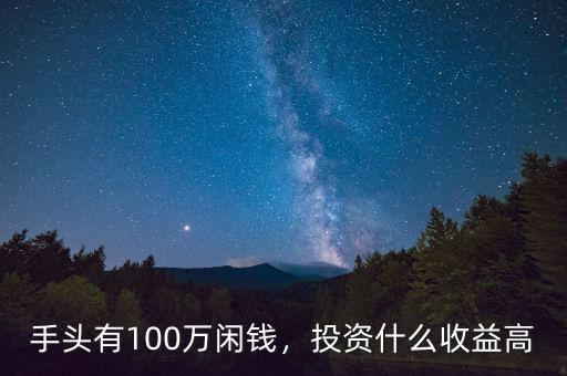 手頭有100萬閑錢，投資什么收益高