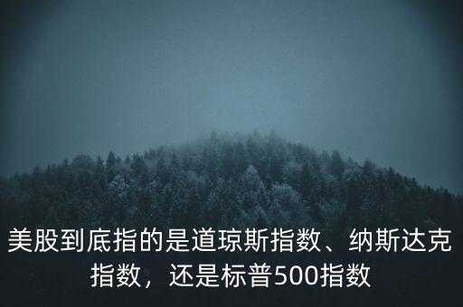 標(biāo)普500指數(shù)是什么,還是標(biāo)普500指數(shù)