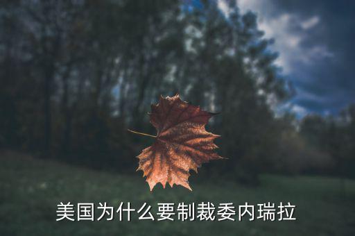 美國為什么制裁杰瑞,美國為什么要制裁委內瑞拉