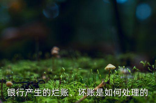 銀行產(chǎn)生的爛賬、壞賬是如何處理的