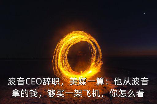 波音CEO辭職，美媒一算：他從波音拿的錢(qián)，夠買(mǎi)一架飛機(jī)，你怎么看