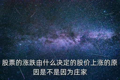 股票的漲跌由什么決定的股價上漲的原因是不是因為莊家