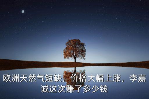 李嘉誠(chéng)一年收入多少錢,李嘉誠(chéng)這次賺了多少錢