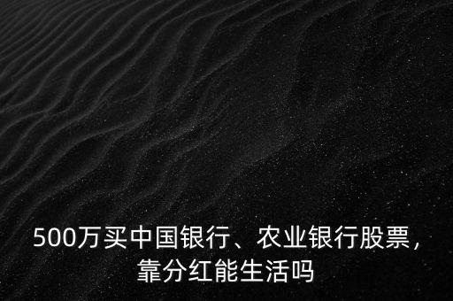 500萬買中國銀行、農(nóng)業(yè)銀行股票，靠分紅能生活嗎