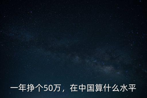 年收入80萬什么水平,在中國算什么水平