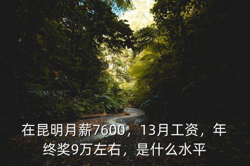 在昆明月薪7600，13月工資，年終獎(jiǎng)9萬左右，是什么水平