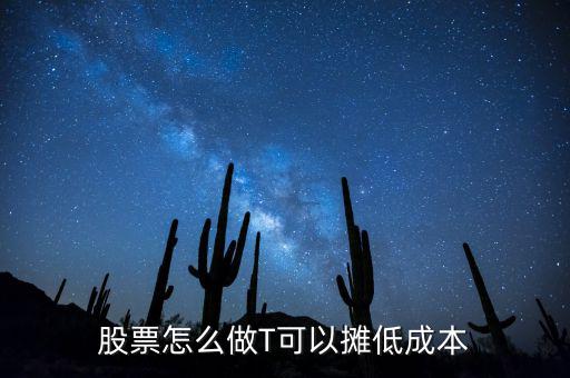 股票怎么做t降低成本,怎么做T降低股票成本