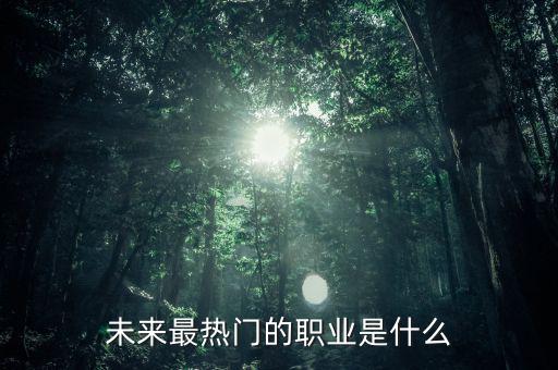 未來(lái)什么職業(yè)最好,未來(lái)最熱門的職業(yè)是什么