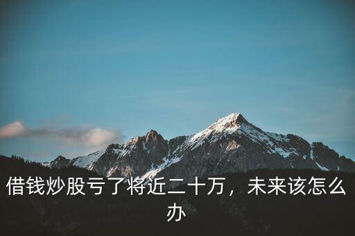 借錢炒股虧了將近二十萬，未來該怎么辦