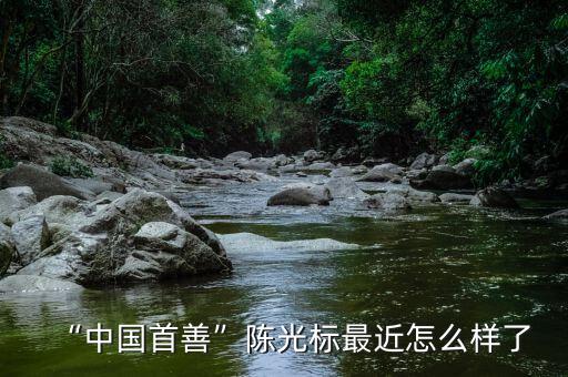 陳光標(biāo)怎么不出現(xiàn)了,中國首善陳光標(biāo)最近怎么樣了