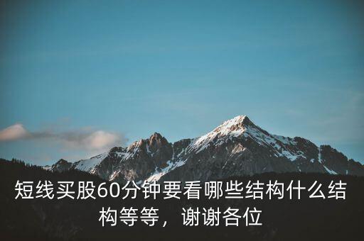 短線買股60分鐘要看哪些結(jié)構(gòu)什么結(jié)構(gòu)等等，謝謝各位