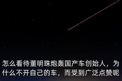 中國富豪為什么沒有董明珠,為什么不開自己的車