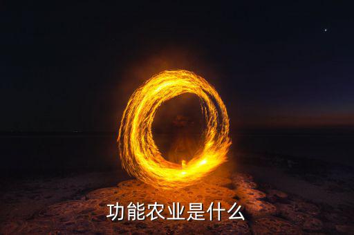 功能農(nóng)業(yè)是什么