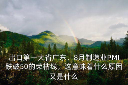 出口第一大省廣東，8月制造業(yè)PMI跌破50的榮枯線，這意味著什么原因又是什么