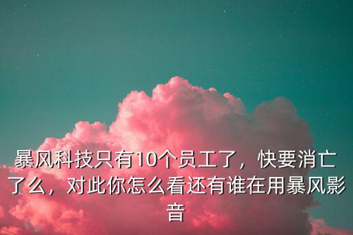 暴風(fēng)科技只有10個員工了，快要消亡了么，對此你怎么看還有誰在用暴風(fēng)影音