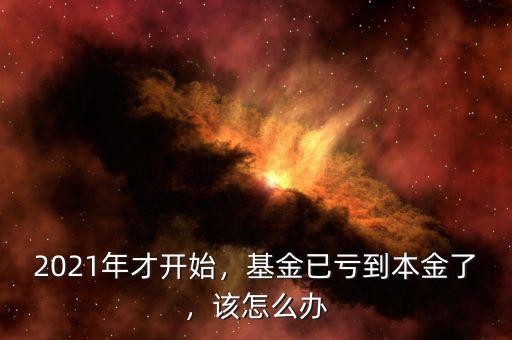 2021年才開始，基金已虧到本金了，該怎么辦