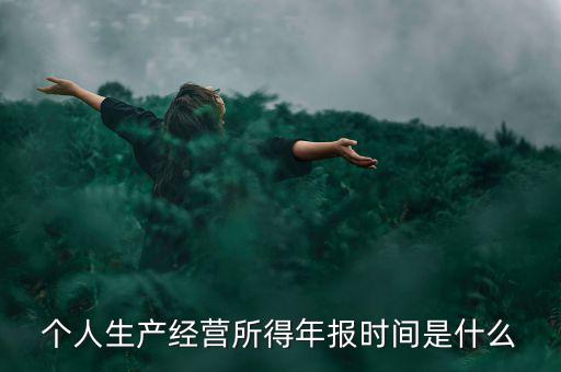 個人經(jīng)營所得是什么時候申報，個人所得稅什么時候申報