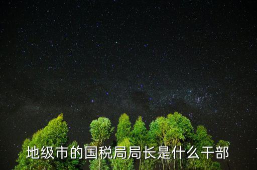 福州國(guó)稅局長(zhǎng)什么級(jí)別，地級(jí)市的國(guó)稅局局長(zhǎng)是什么干部