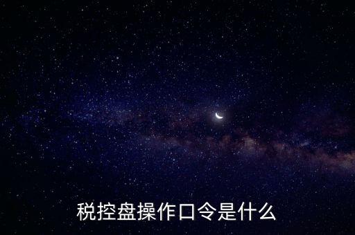 稅控盤操作口令是什么