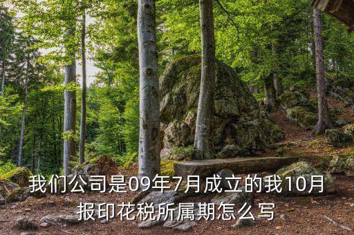 我們公司是09年7月成立的我10月報(bào)印花稅所屬期怎么寫