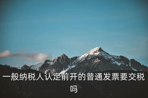 認(rèn)定前發(fā)票是什么，認(rèn)證發(fā)票提示提交發(fā)票為認(rèn)定前發(fā)票我們早就是一般納稅人了  搜