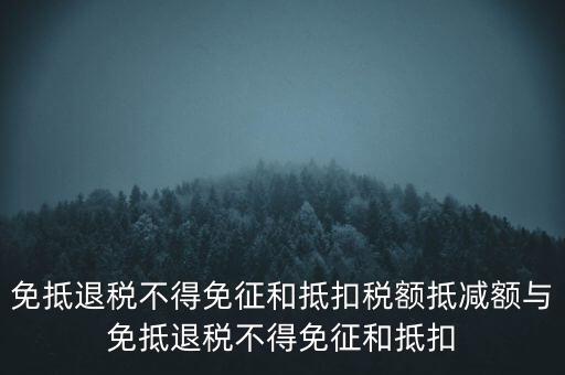 免抵退稅額抵減額是什么意思，當(dāng)期免抵退稅不得免征和抵扣稅額的抵減額是什么意思