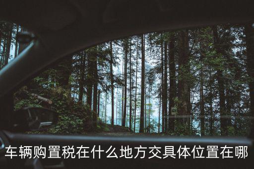 榆次汽車購置稅在什么地方交，車輛購置稅在什么地方交具體位置在哪