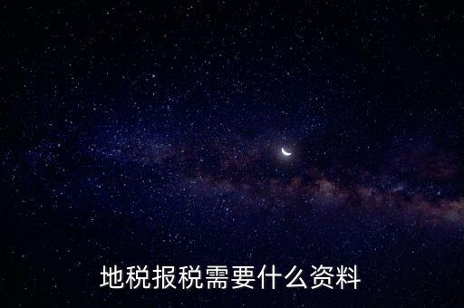 地稅報(bào)稅需要什么資料