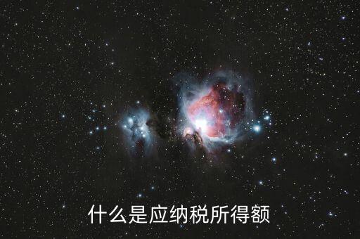 什么是應(yīng)納稅所得額