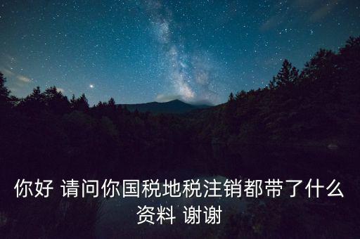 注銷稅盤都帶什么資料，稅務(wù)注銷都需要什么資料啊