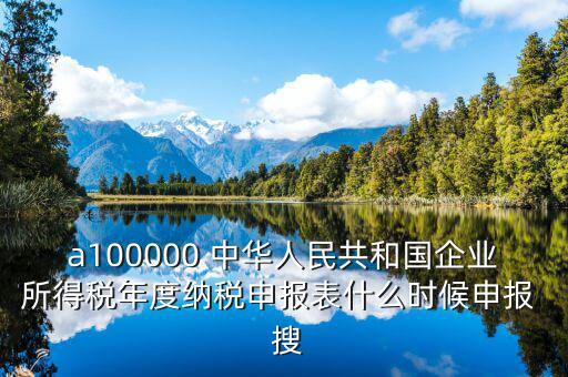 a100000 中華人民共和國企業(yè)所得稅年度納稅申報(bào)表什么時(shí)候申報(bào)  搜