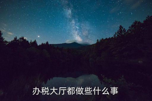 稅務(wù)大廳承擔(dān)什么責(zé)任，辦稅大廳都做些什么事