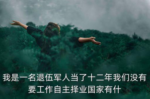 我是一名退伍軍人當(dāng)了十二年我們沒(méi)有要工作自主擇業(yè)國(guó)家有什