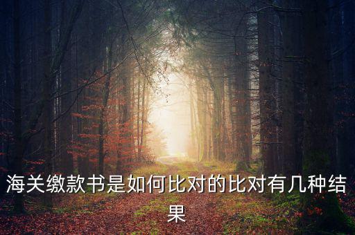 海關繳款書是如何比對的比對有幾種結果