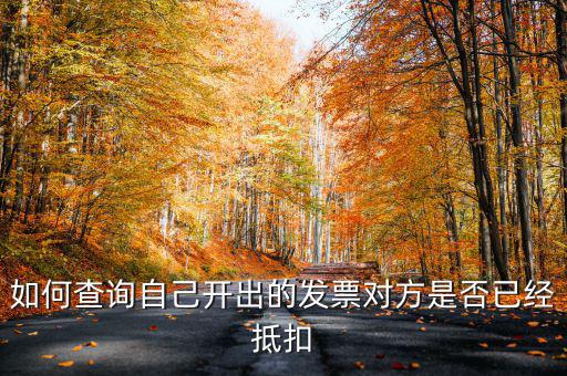 如何查詢自己開出的發(fā)票對方是否已經(jīng)抵扣