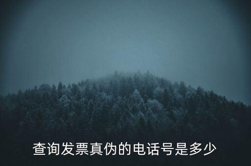 電話如何查詢發(fā)票真?zhèn)尾樵?，查詢發(fā)票真?zhèn)蔚碾娫捥柺嵌嗌?/></a></span><span id=