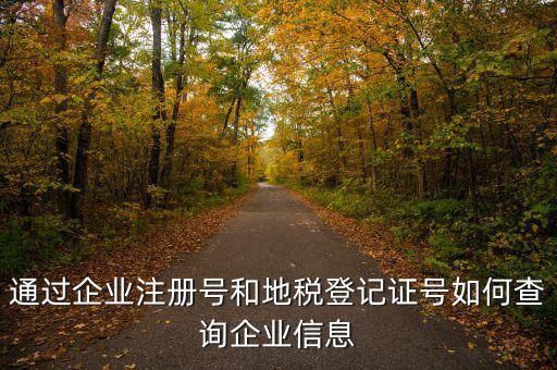 山東 如何查企業(yè)稅務(wù)信息，通過企業(yè)注冊號和地稅登記證號如何查詢企業(yè)信息