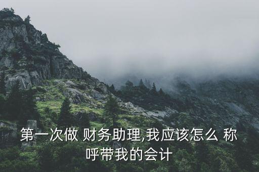 第一次做 財務(wù)助理,我應(yīng)該怎么 稱呼帶我的會計