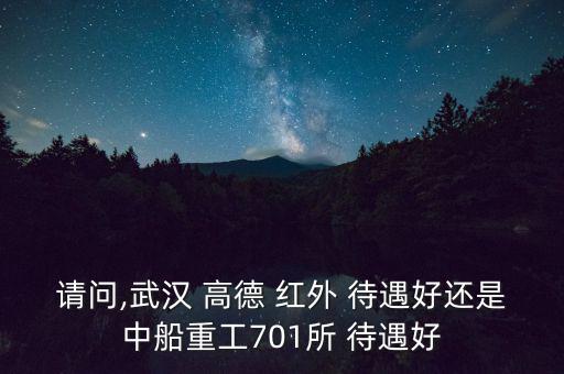 請(qǐng)問,武漢 高德 紅外 待遇好還是中船重工701所 待遇好