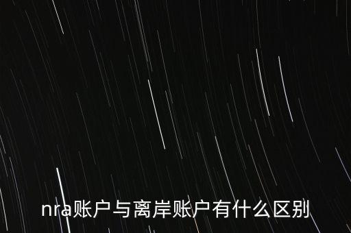 nra賬戶是什么意，NRA賬戶屬于以下哪種賬戶性質(zhì)