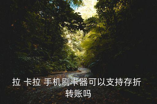 拉 卡拉 手機(jī)刷卡器可以支持存折 轉(zhuǎn)賬嗎