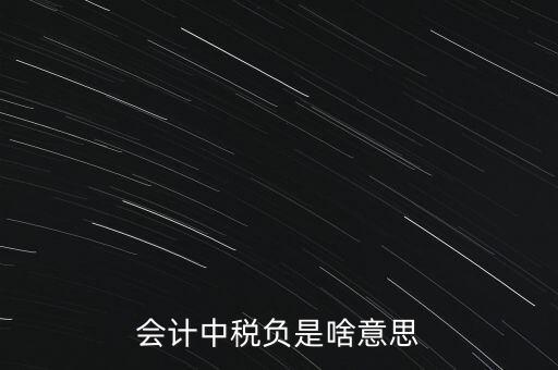 稅負(fù)是什么意思，會(huì)計(jì)中稅負(fù)是啥意思