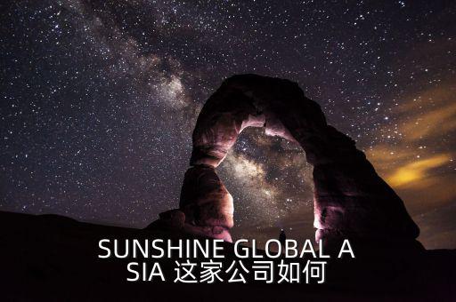 永信亞洲有限公司主要業(yè)務(wù)是什么，SUNSHINE GLOBAL ASIA 這家公司如何