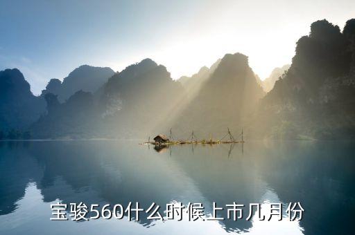 寶駿560什么時候上市幾月份