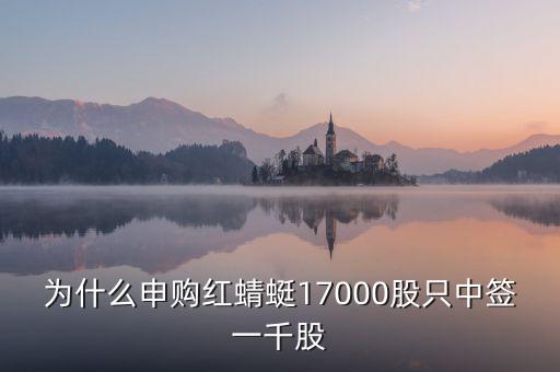 紅蜻蜓股票為什么不行，為什么申購紅蜻蜓17000股只中簽一千股